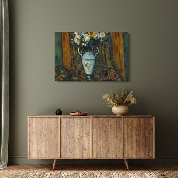 Slika - Paul Cézanne, Vase of Flowers, reprodukcije (90x60 cm)
