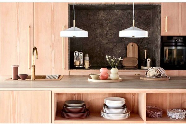 Viseće Svjetiljka OYOY Living Design, Hat Small, prigušiv, Plava, Dnevna soba, Metal, Skandinavski