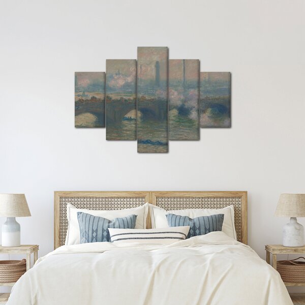 Slika - Claude Monet, Waterloo Bridge, Gray Day, reprodukcije (150x105 cm)