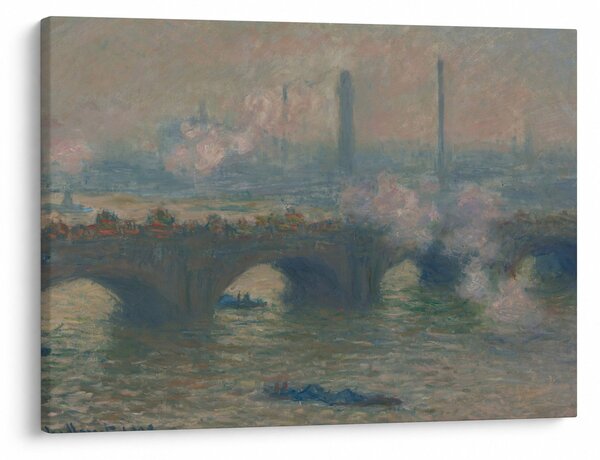 Slika - Claude Monet, Waterloo Bridge, Gray Day, reprodukcije (70x50 cm)