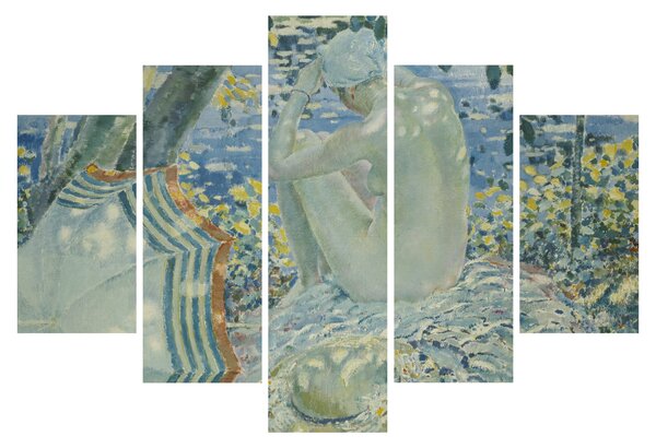 Slika - Frederick Carl Frieseke, On the Bank, reprodukcije (150x105 cm)