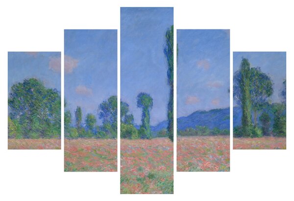 Slika - Claude Monet, Poppy Field (Giverny), reprodukcije (150x105 cm)