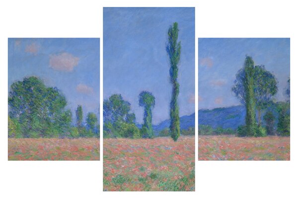 Slika - Claude Monet, Poppy Field (Giverny), reprodukcije (90x60 cm)