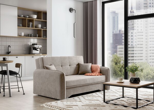 Razvlačiva dvosedna sofa LAINE, bež boje