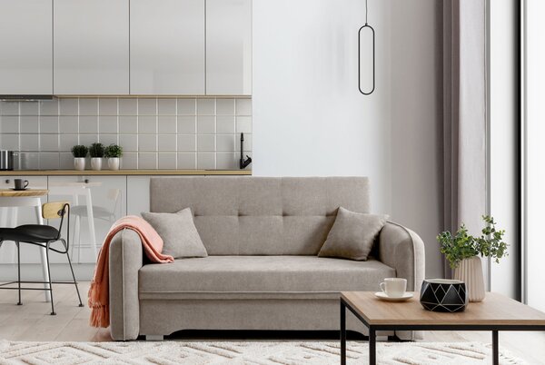 Razvlačiva dvosedna sofa LAINE, bež boje