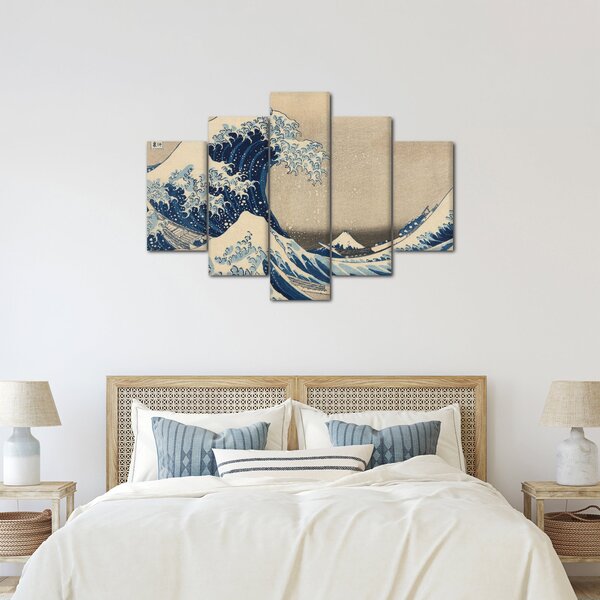 Slika - Katsushika Hokusai, Under the Wave off Kanagawa, reprodukcije (150x105 cm)