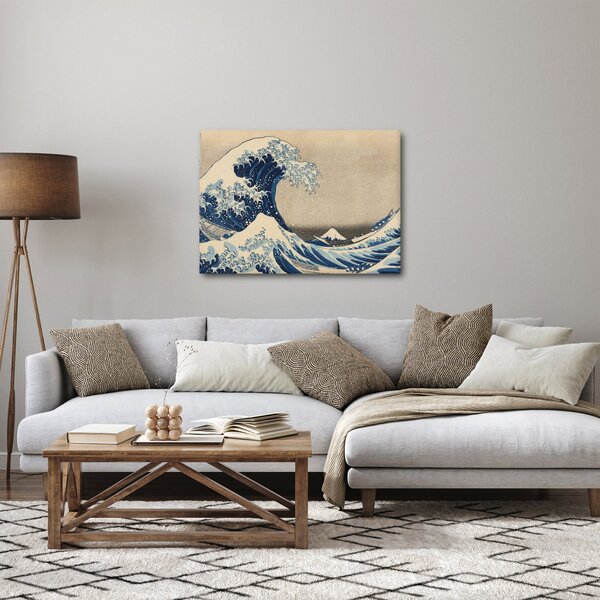 Slika - Katsushika Hokusai, Under the Wave off Kanagawa, reprodukcije (70x50 cm)