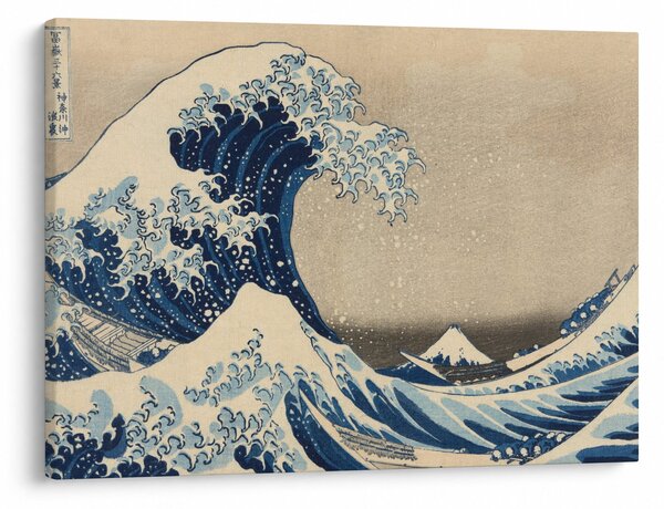 Slika - Katsushika Hokusai, Under the Wave off Kanagawa, reprodukcije (70x50 cm)