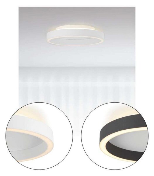 Stropne Svjetiljka Halo Design, prigušiv, Crno, Spavaća soba, Plastika