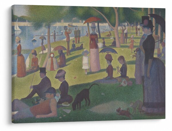 Slika - Georges Seurat, A Sunday on La Grande Jatte, reprodukcije (70x50 cm)