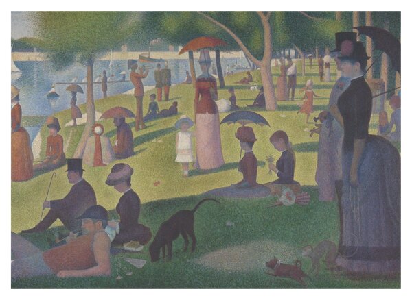 Slika - Georges Seurat, A Sunday on La Grande Jatte, reprodukcije (70x50 cm)