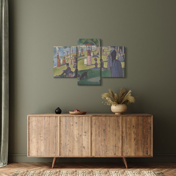 Slika - Georges Seurat, A Sunday on La Grande Jatte, reprodukcije (90x60 cm)