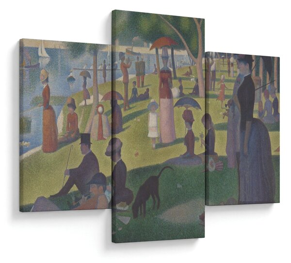 Slika - Georges Seurat, A Sunday on La Grande Jatte, reprodukcije (90x60 cm)