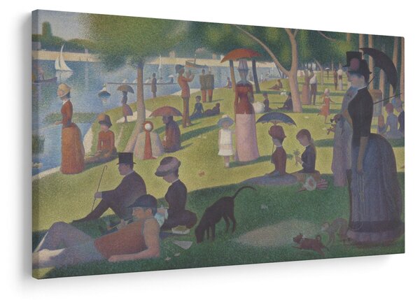 Slika - Georges Seurat, A Sunday on La Grande Jatte, reprodukcije (90x60 cm)