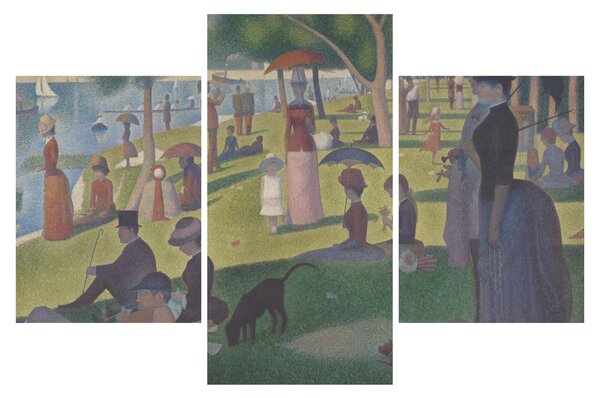 Slika - Georges Seurat, A Sunday on La Grande Jatte, reprodukcije (90x60 cm)