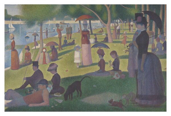 Slika - Georges Seurat, A Sunday on La Grande Jatte, reprodukcije (90x60 cm)