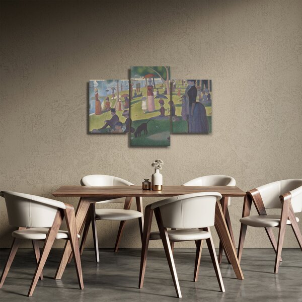 Slika - Georges Seurat, A Sunday on La Grande Jatte, reprodukcije (90x60 cm)
