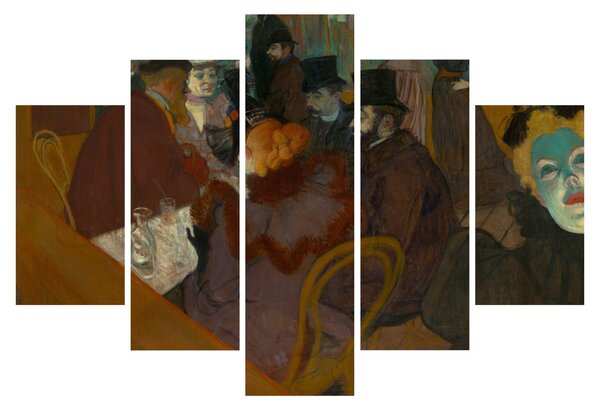 Slika - Henri de Toulouse-Lautrec, At the Moulin Rouge, reprodukcije (150x105 cm)