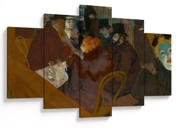 Slika - Henri de Toulouse-Lautrec, At the Moulin Rouge, reprodukcije (150x105 cm)