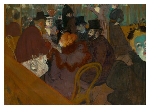 Slika - Henri de Toulouse-Lautrec, At the Moulin Rouge, reprodukcije (70x50 cm)