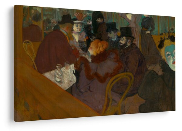 Slika - Henri de Toulouse-Lautrec, At the Moulin Rouge, reprodukcije (90x60 cm)