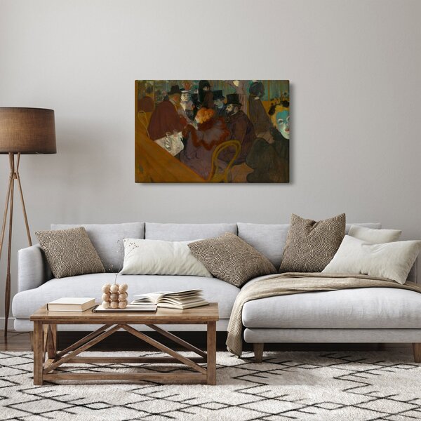 Slika - Henri de Toulouse-Lautrec, At the Moulin Rouge, reprodukcije (90x60 cm)