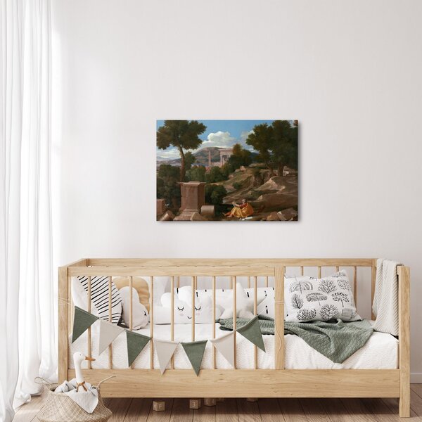 Slika - Nicolas Poussin, Landscape with Saint John on Patmos, reprodukcije (70x50 cm)