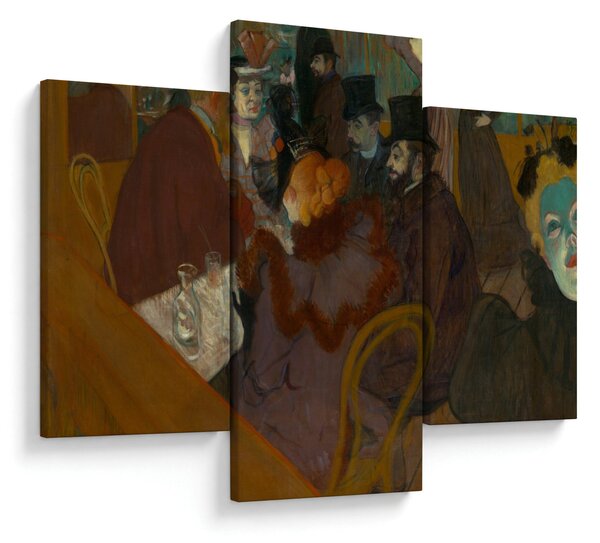 Slika - Henri de Toulouse-Lautrec, At the Moulin Rouge, reprodukcije (90x60 cm)