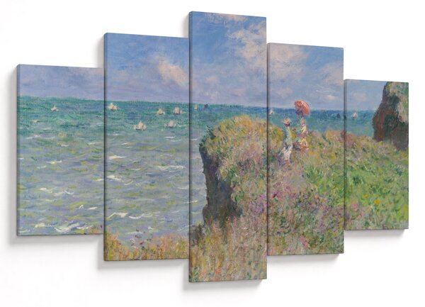 Slika - Claude Monet, Cliff Walk at Pourville, reprodukcije (150x105 cm)