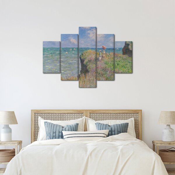 Slika - Claude Monet, Cliff Walk at Pourville, reprodukcije (150x105 cm)