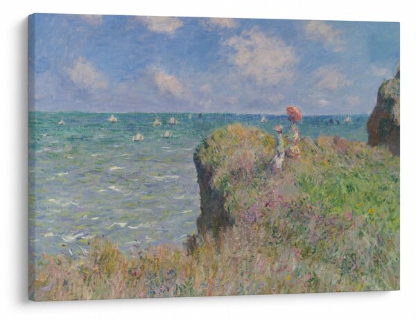 Slika - Claude Monet, Cliff Walk at Pourville, reprodukcije (70x50 cm)