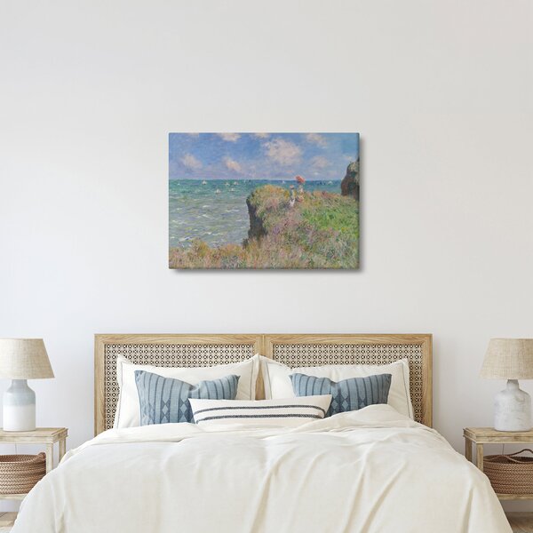 Slika - Claude Monet, Cliff Walk at Pourville, reprodukcije (70x50 cm)