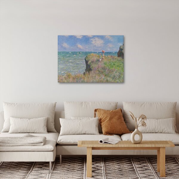 Slika - Claude Monet, Cliff Walk at Pourville, reprodukcije (70x50 cm)