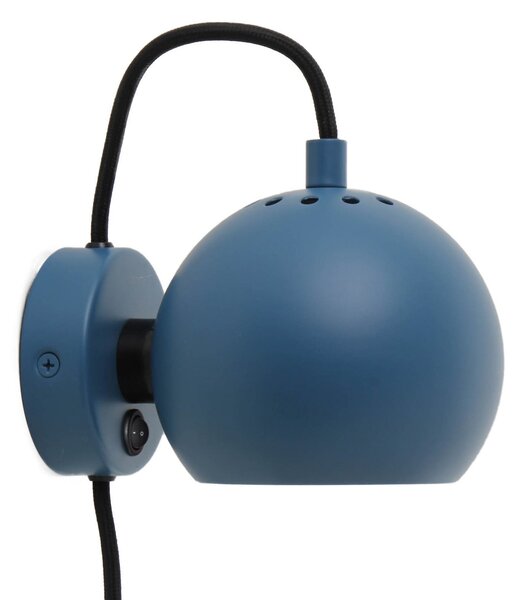 Zidne Svjetiljka FRANDSEN, Ball Magnet, Plava, Dnevna soba, Metal, Dizajn