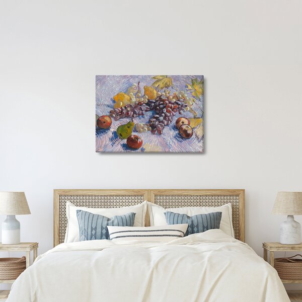 Slika - Vincent van Gogh, Grapes, Lemons, Pears, and Apples, reprodukcije (70x50 cm)