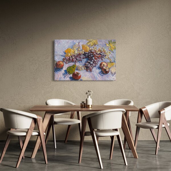 Slika - Vincent van Gogh, Grapes, Lemons, Pears, and Apples, reprodukcije (90x60 cm)