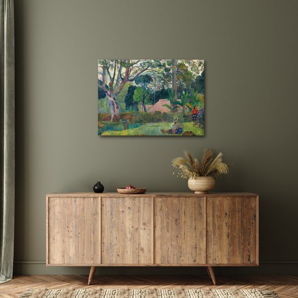 Slika - Paul Gauguin, Te raau rahi (The Big Tree), reprodukcije (70x50 cm)