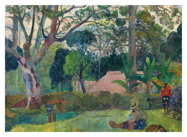 Slika - Paul Gauguin, Te raau rahi (The Big Tree), reprodukcije (70x50 cm)