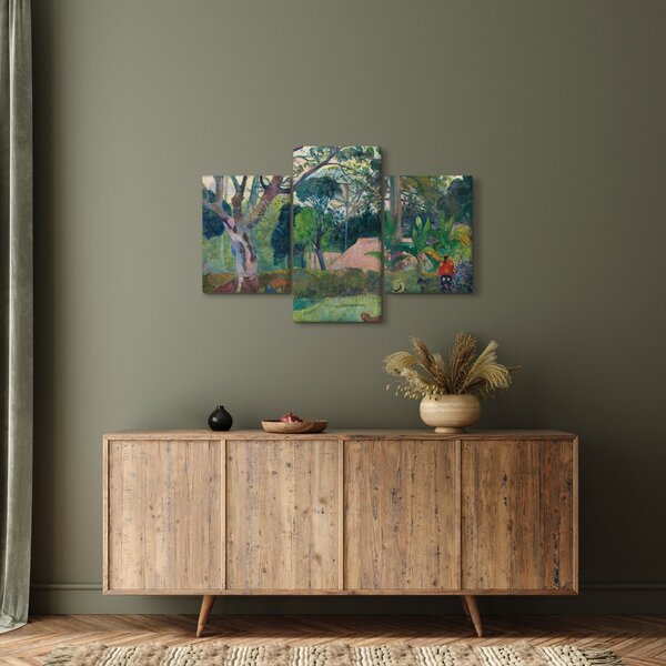 Slika - Paul Gauguin, Te raau rahi (The Big Tree), reprodukcije (90x60 cm)