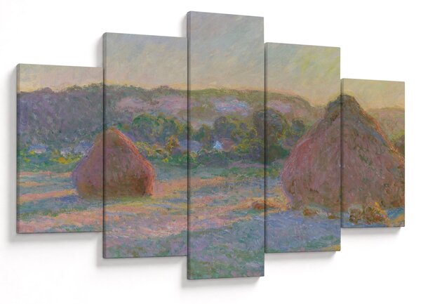 Slika - Claude Monet, Stacks of Wheat (End of Summer) , reprodukcije (150x105 cm)