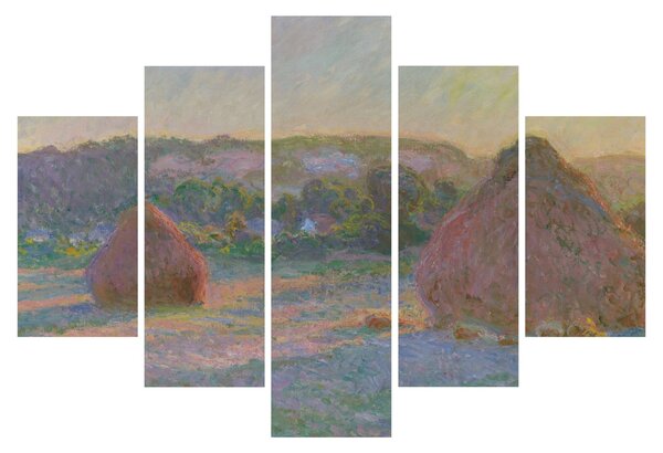 Slika - Claude Monet, Stacks of Wheat (End of Summer) , reprodukcije (150x105 cm)
