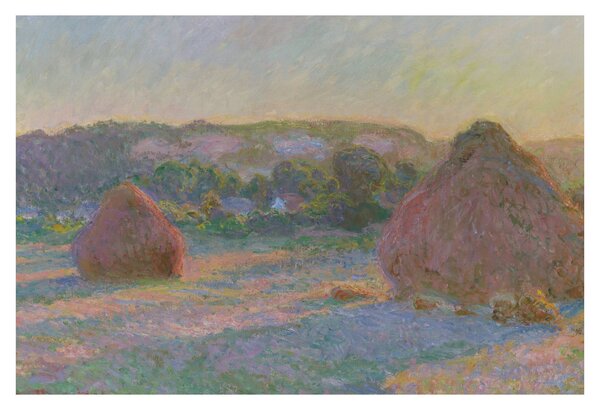 Slika - Claude Monet, Stacks of Wheat (End of Summer) , reprodukcije (90x60 cm)