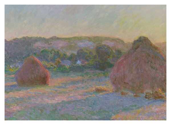 Slika - Claude Monet, Stacks of Wheat (End of Summer) , reprodukcije (70x50 cm)