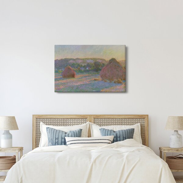 Slika - Claude Monet, Stacks of Wheat (End of Summer) , reprodukcije (90x60 cm)