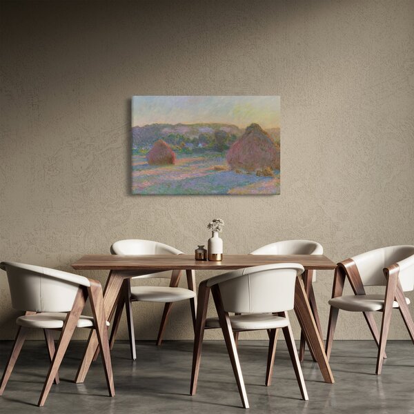 Slika - Claude Monet, Stacks of Wheat (End of Summer) , reprodukcije (90x60 cm)