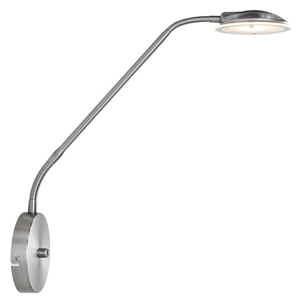 Moderna zidna lampa čelik uklj. LED - Eva