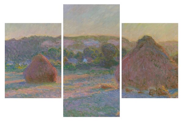 Slika - Claude Monet, Stacks of Wheat (End of Summer) , reprodukcije (90x60 cm)