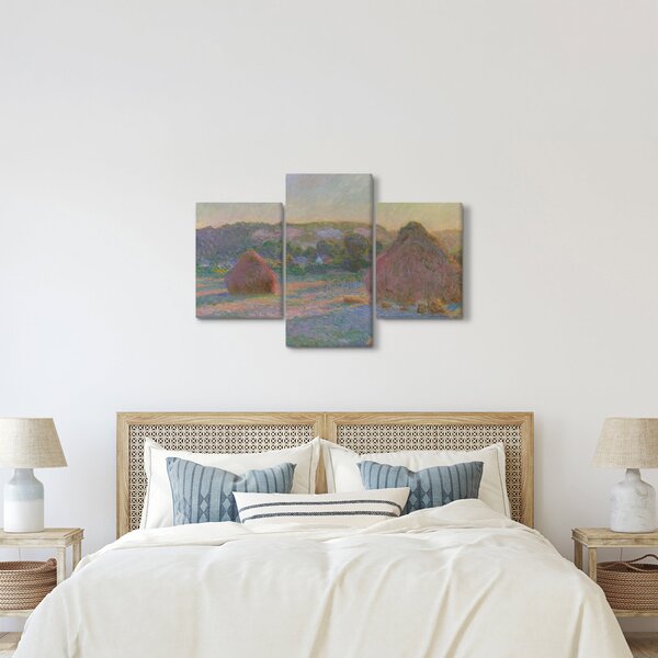 Slika - Claude Monet, Stacks of Wheat (End of Summer) , reprodukcije (90x60 cm)