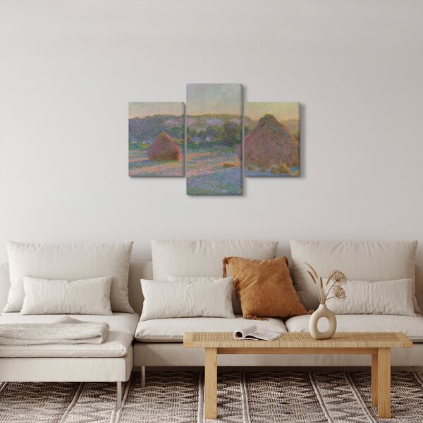 Slika - Claude Monet, Stacks of Wheat (End of Summer) , reprodukcije (90x60 cm)