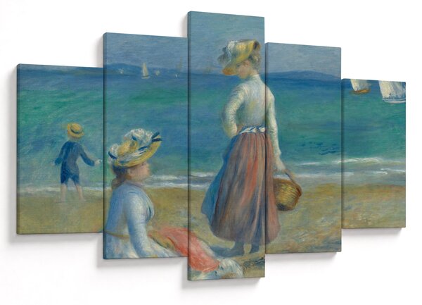 Slika - Auguste Renoir, Figures on the Beach, reprodukcije (150x105 cm)